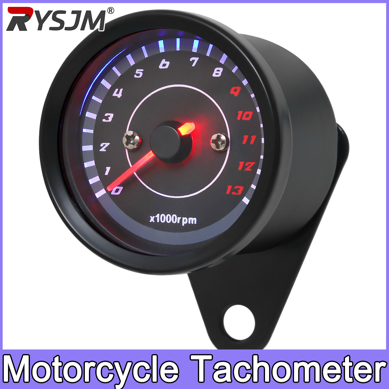 Analog Meter Gauge - 13000 RPM Meter Universal Scooter Motorcycle