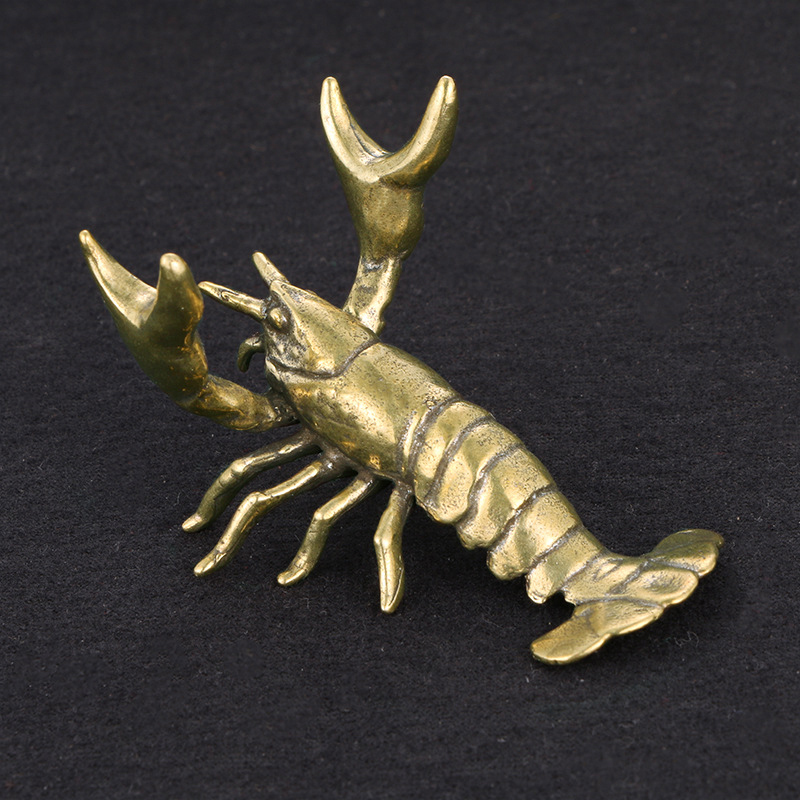 Vintage Collectible Pens - Solid Brass Crayfish Ornament Vintage Animal