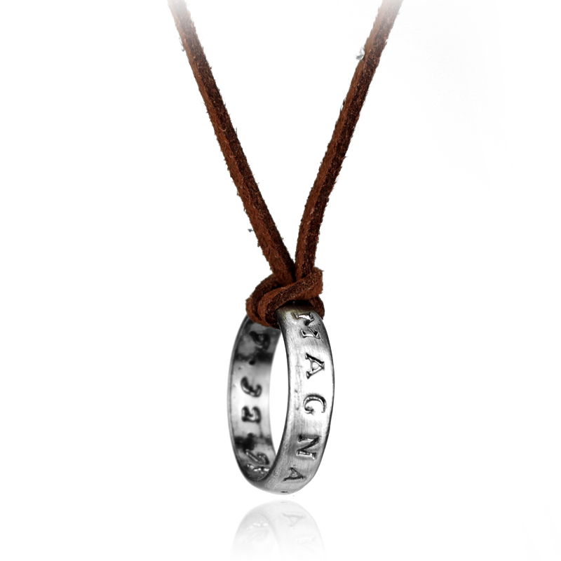 Vintage Collector - Game Anime Leather Chain Ring Necklace