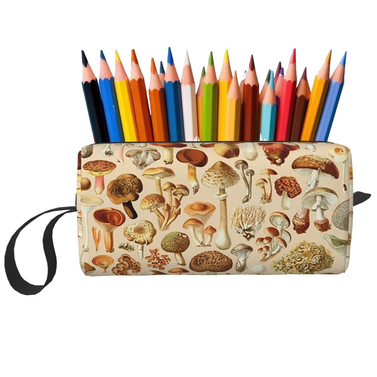 Vintage Collectible Pens - Vintage Mushroom Designs Collection Pencil Case