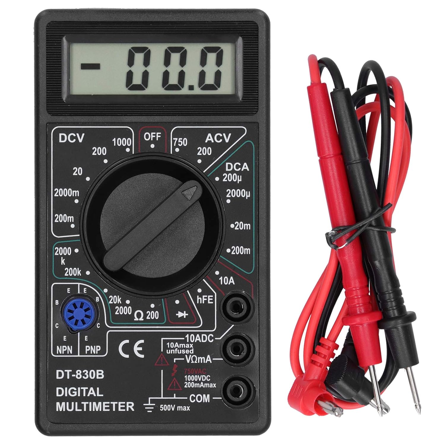 Analog Meter Gauge - Digital Multimeter Tester, DT830B Electrical Voltmeter