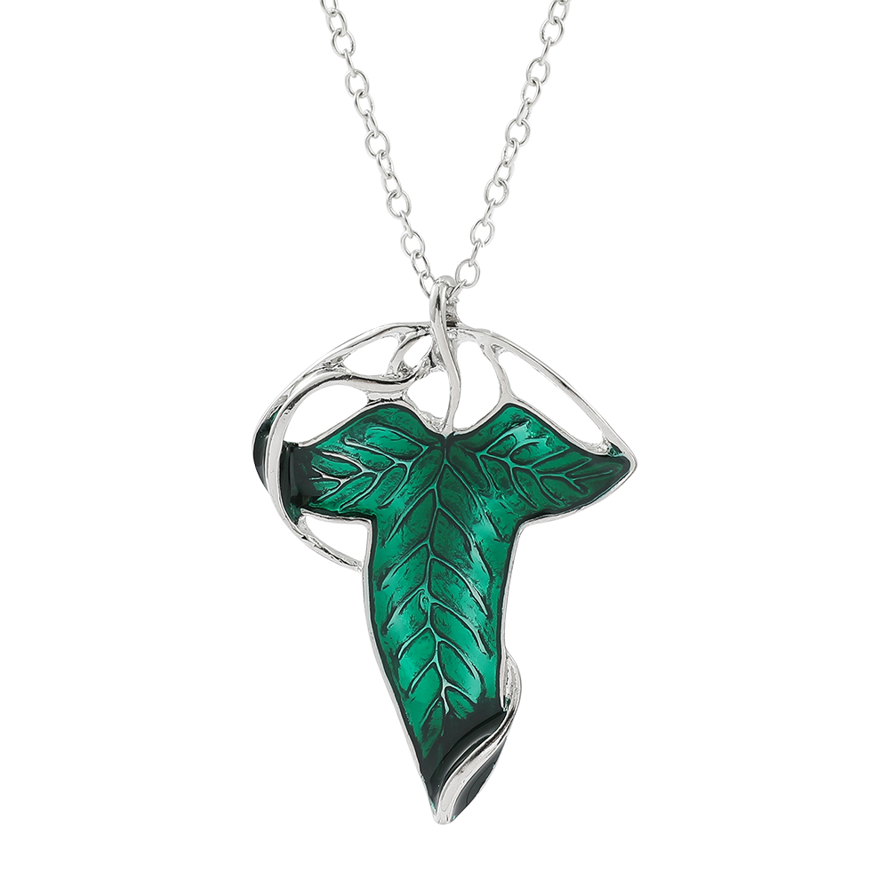 Vintage Collector - Vintage Green Leaf Pendant Necklace Exquisite