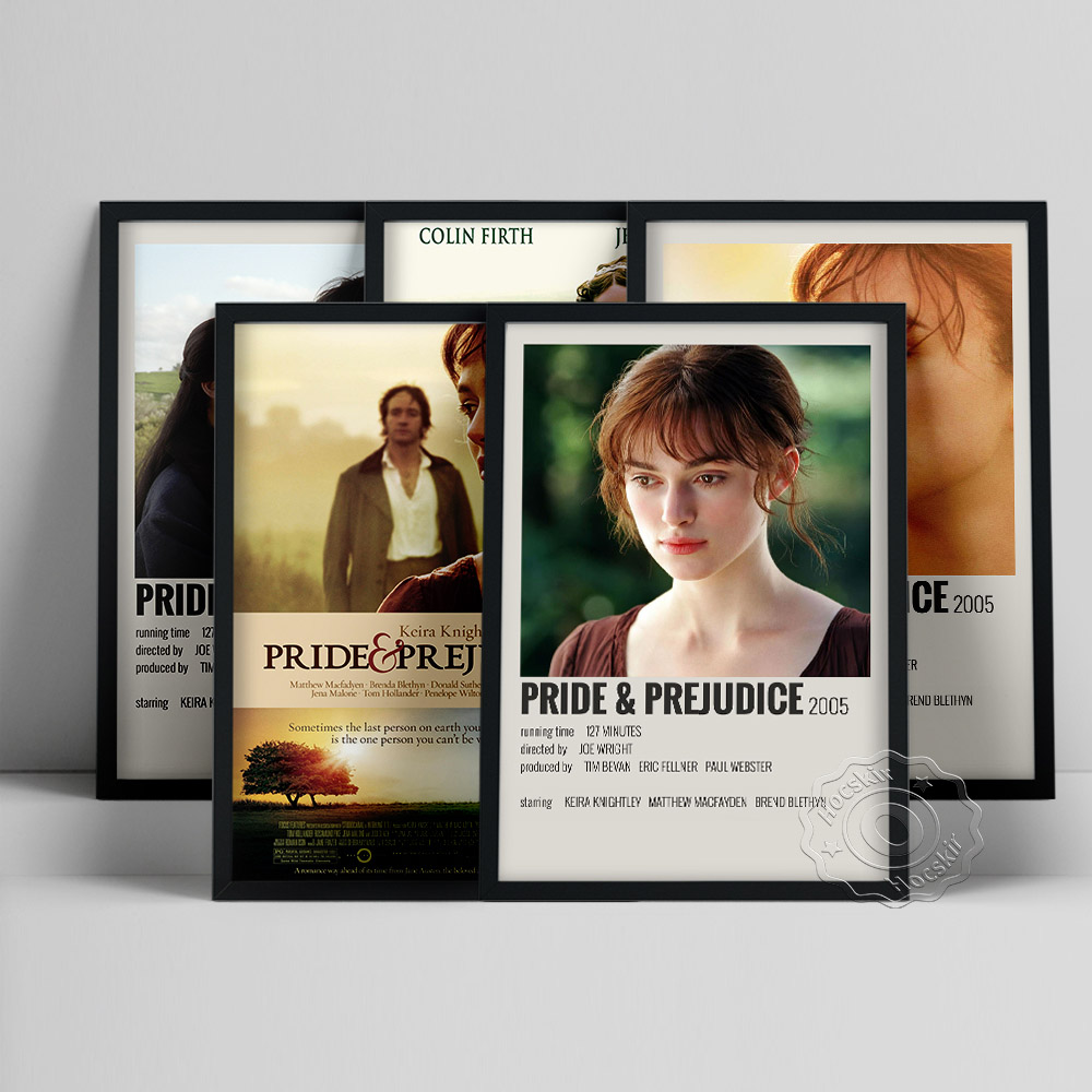 Vintage Collectible Books - Pride & Prejudice Movie Poster, Jane