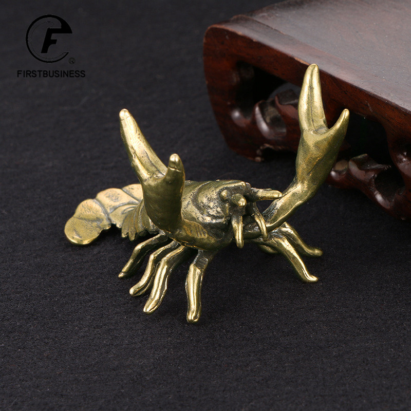 Vintage Collectible Pens - 1PC Solid Brass Miniatures Crayfish Ornament