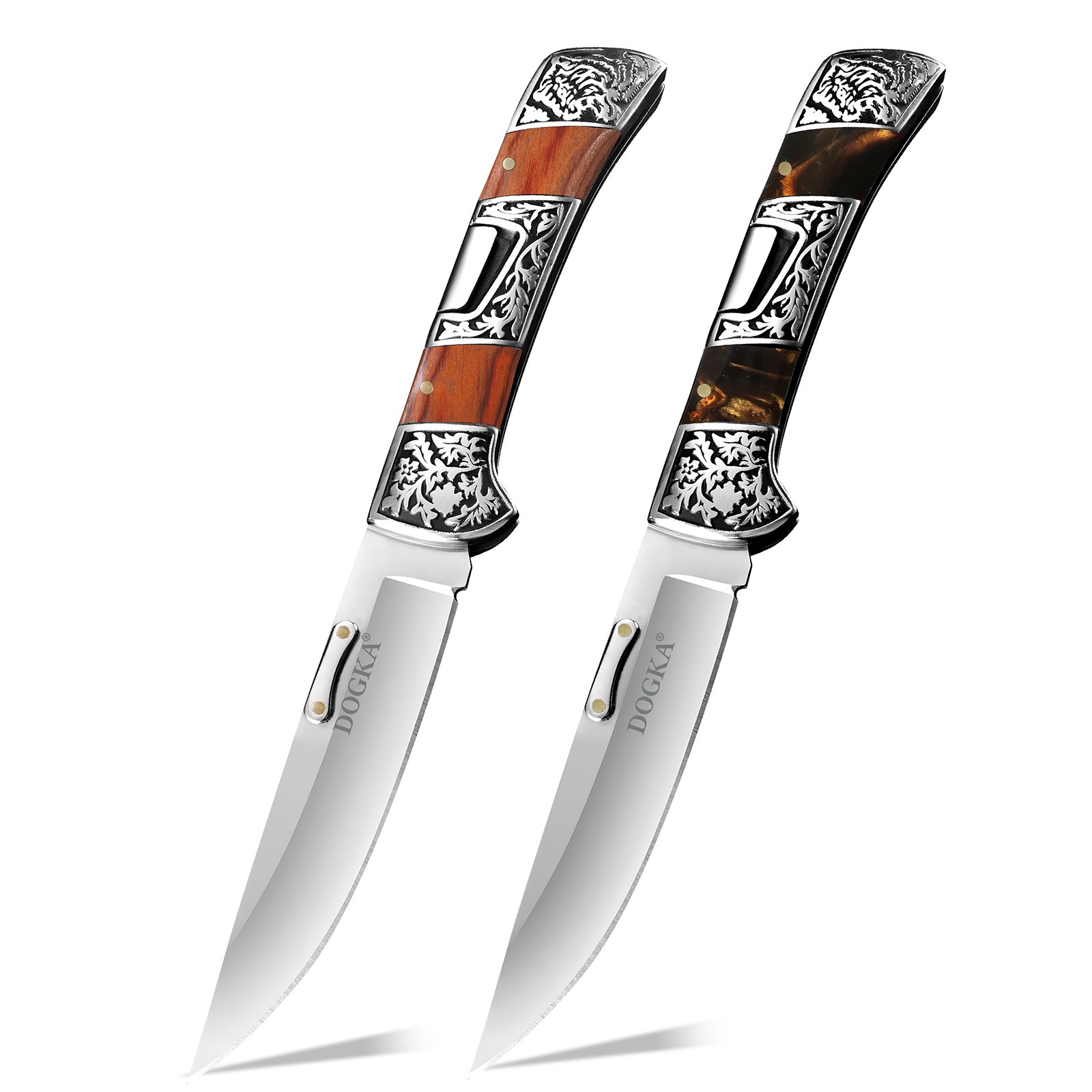 Vintage Collectible Pocket Knives - Vintage Engraved Folding Pocket Utility Knife
