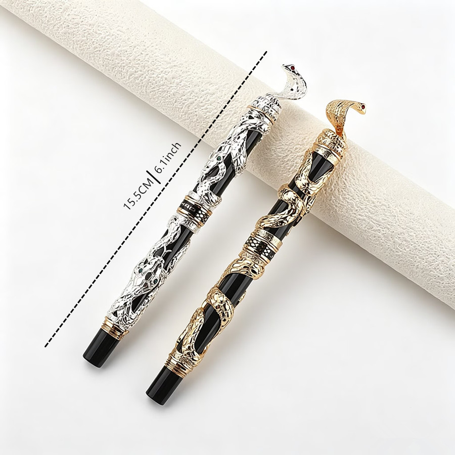 Jinhao Luxury 3D Snake Embosse - đánh giá và giá Vintage Collectible Pens