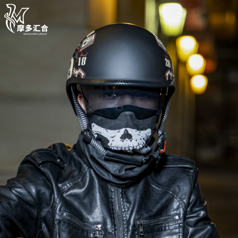 Retro Motorcycle Helmets for M - đánh giá và giá Lens Cap Vintage