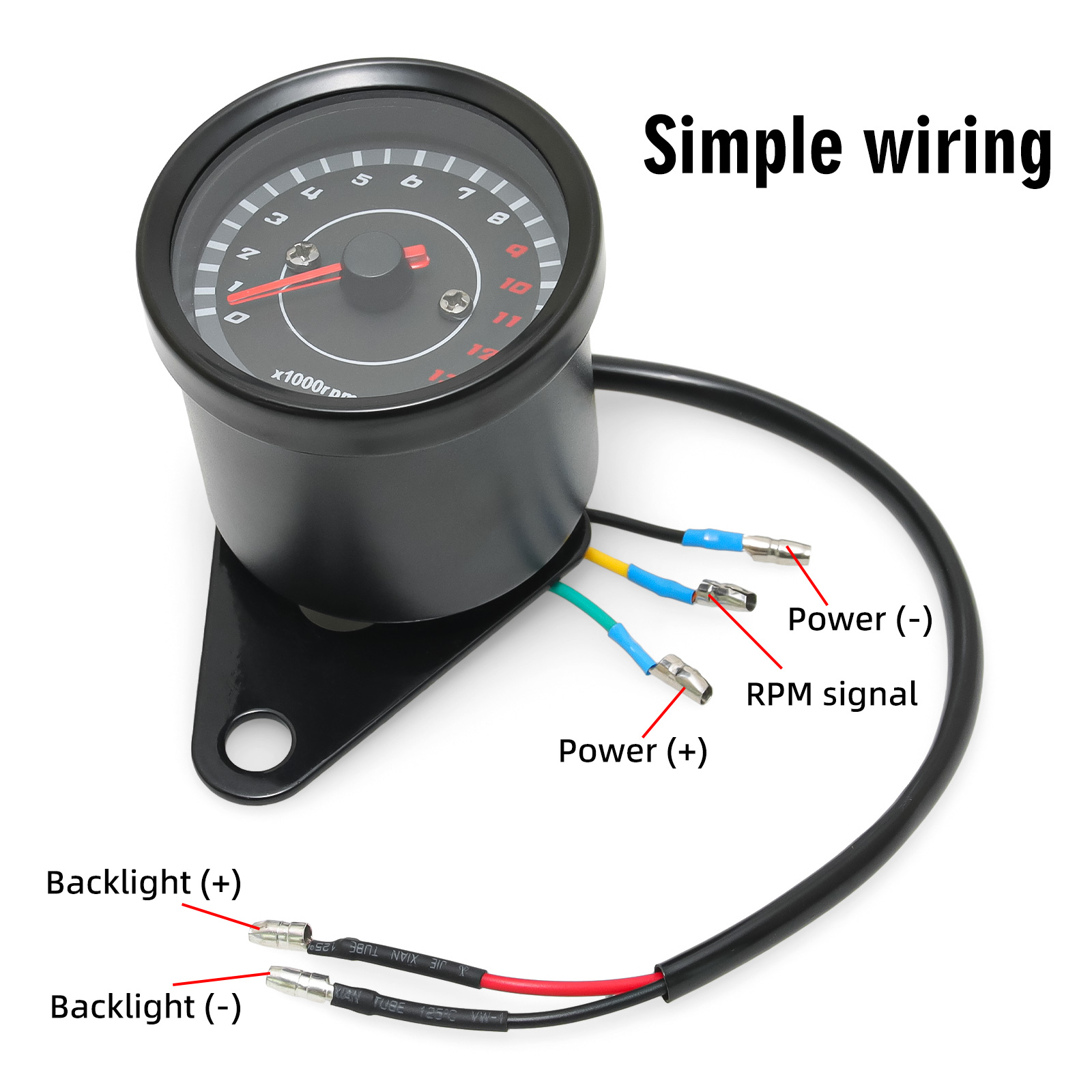 13000 RPM Meter Universal Scoo - đánh giá và giá Analog Meter Gauge