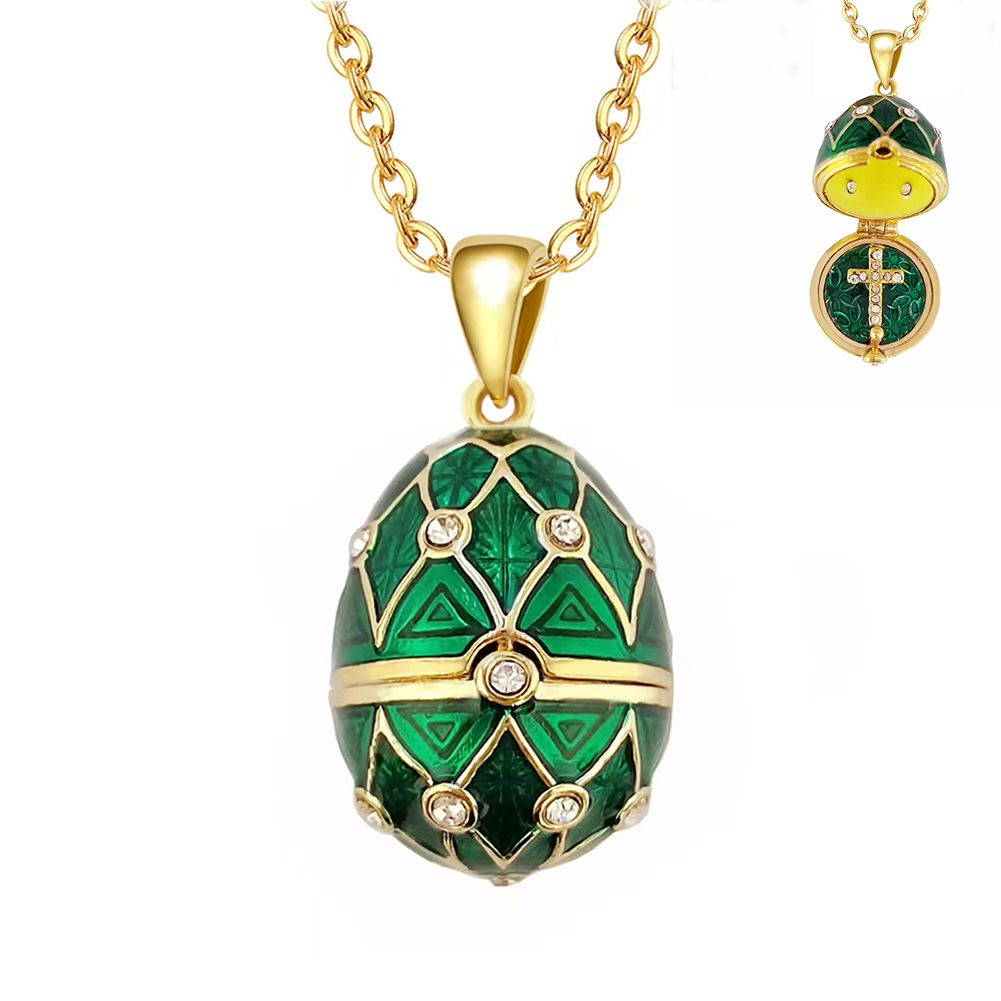 Enamel Faberge Easter Egg Pend - đánh giá và giá Vintage Collectible Jewelry
