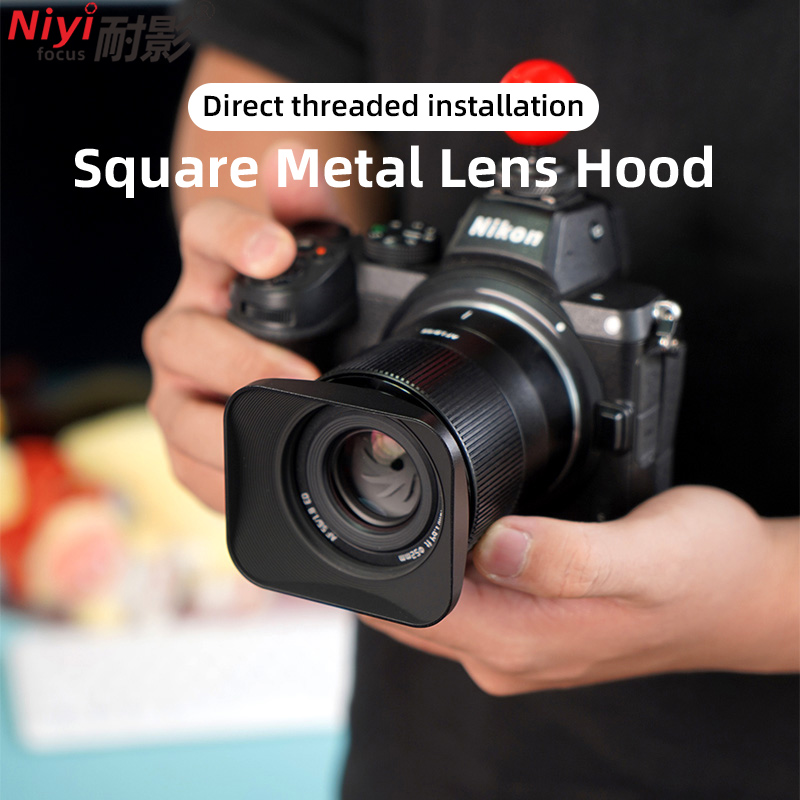 Vintage Square Metal Lens Hood - đánh giá và giá Lens Cap Vintage