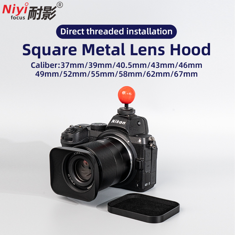 Vintage Square Metal Lens Hood - đánh giá và giá Lens Cap Vintage