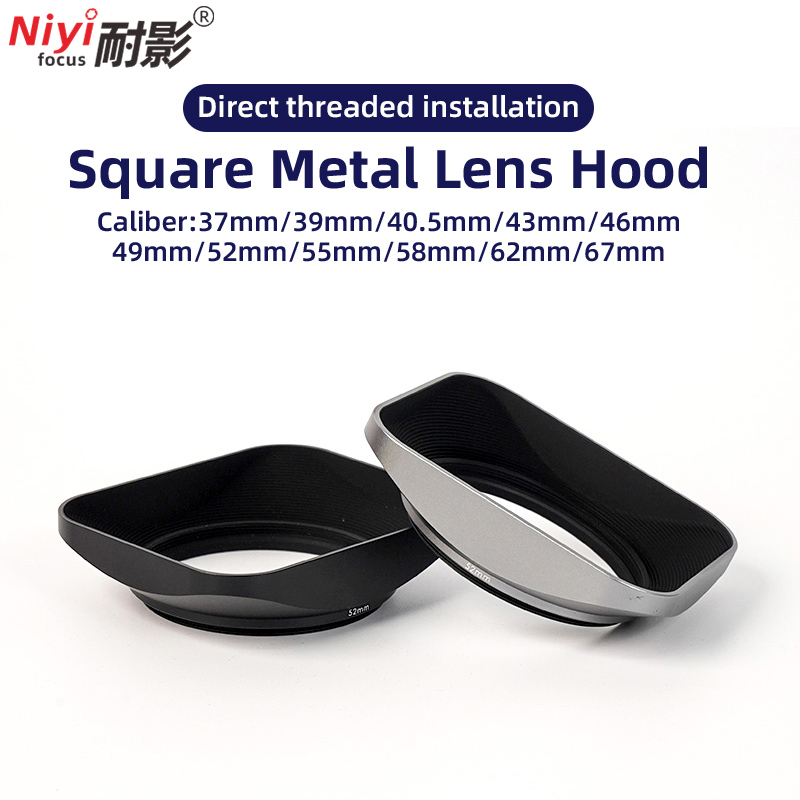 Vintage Square Metal Lens Hood - đánh giá và giá Lens Cap Vintage