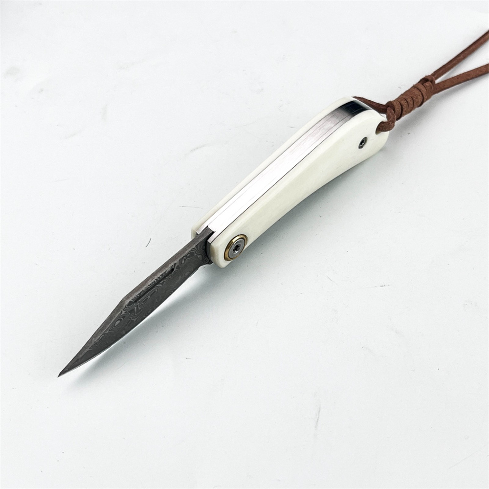 Compact Vintage Damascus Foldi - đánh giá và giá Vintage Collectible Pocket Knives