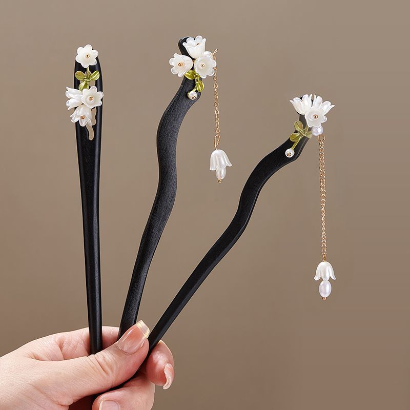 Wooden Flower Hairpin Vintage  - đánh giá và giá Vintage Collector