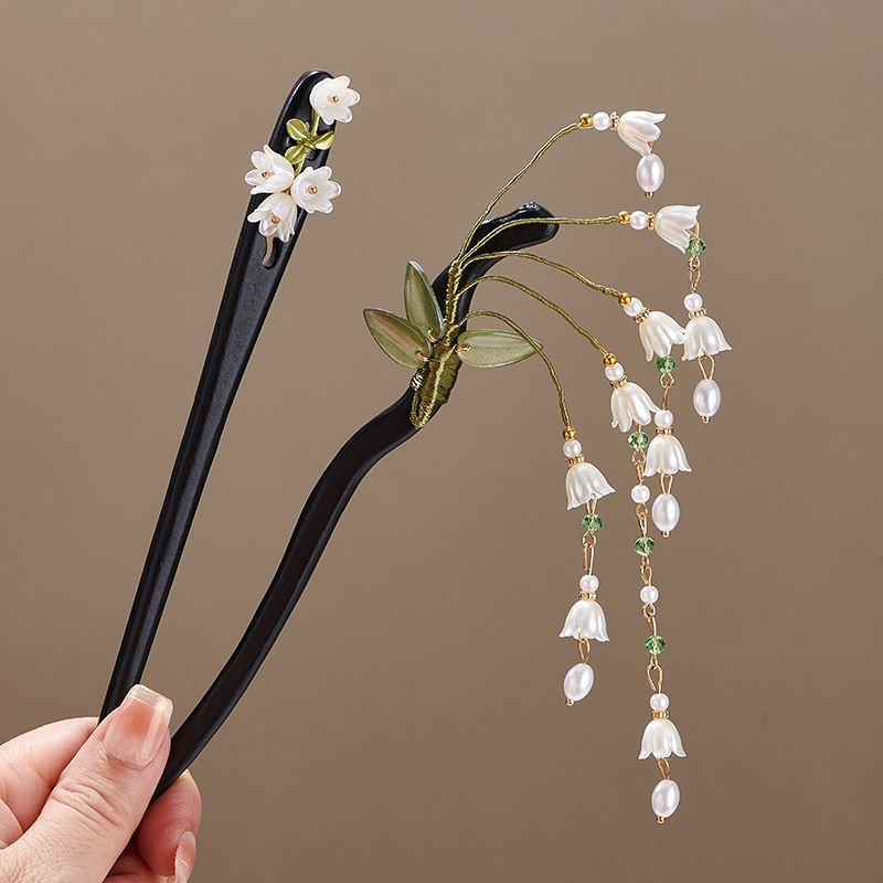 Wooden Flower Hairpin Vintage  - đánh giá và giá Vintage Collector