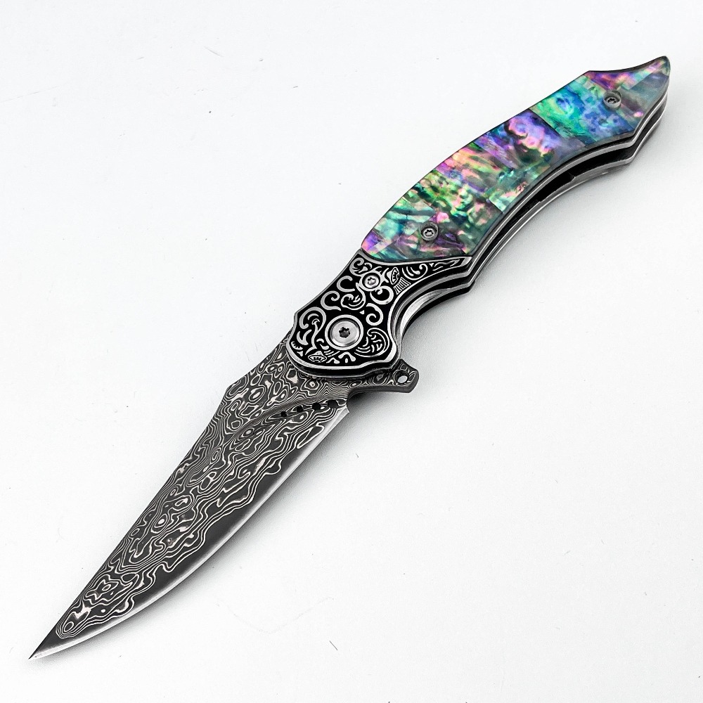 New Vintage Damascus Pattern B - đánh giá và giá Vintage Collectible Pocket Knives