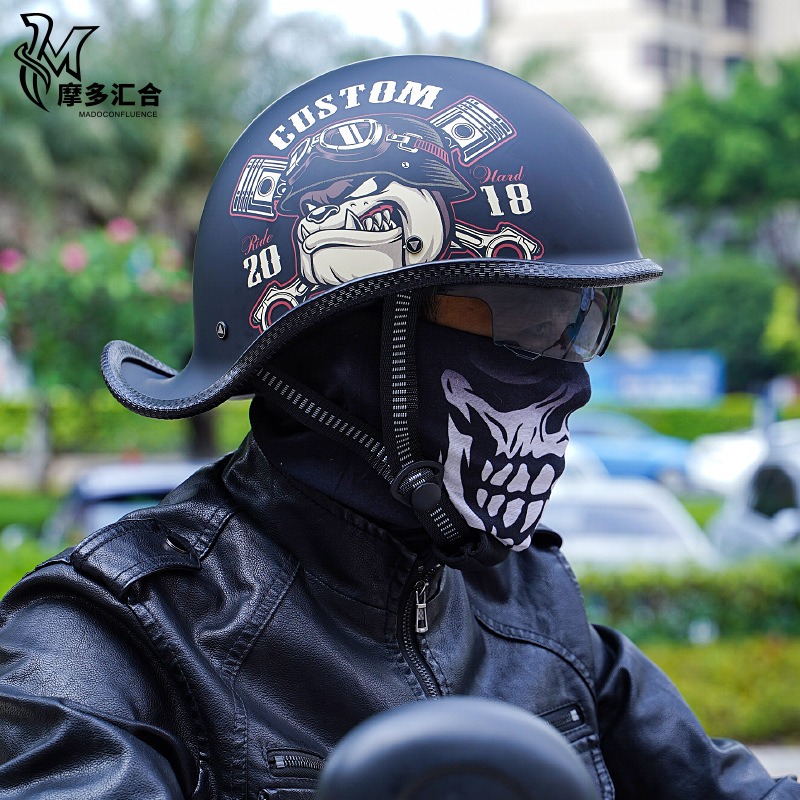 Retro Motorcycle Helmets for M - đánh giá và giá Lens Cap Vintage