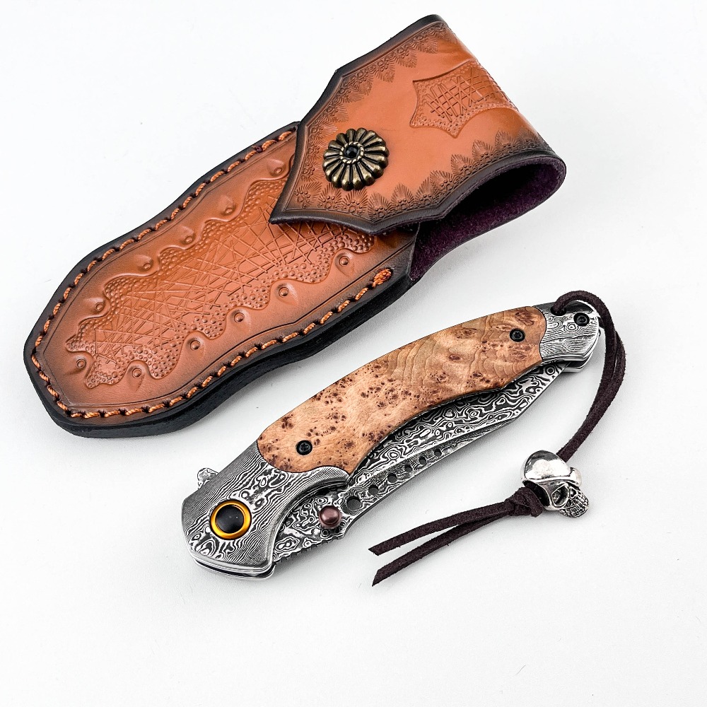 High Hardness Damascus Pattern - đánh giá và giá Vintage Collectible Pocket Knives