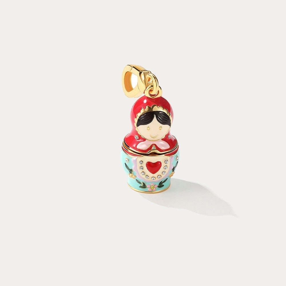 Heart Matryoshka Doll Necklace - đánh giá và giá Vintage Collectible Dolls
