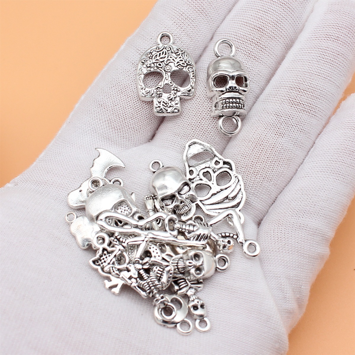 16pcs Antique Silver Color Sku - đánh giá và giá Vintage Collectible Jewelry
