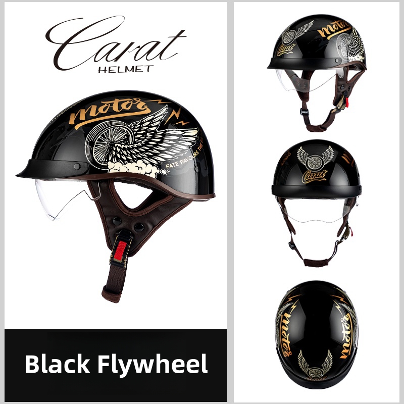 Retro Motorcycle Helmets for M - đánh giá và giá Lens Cap Vintage
